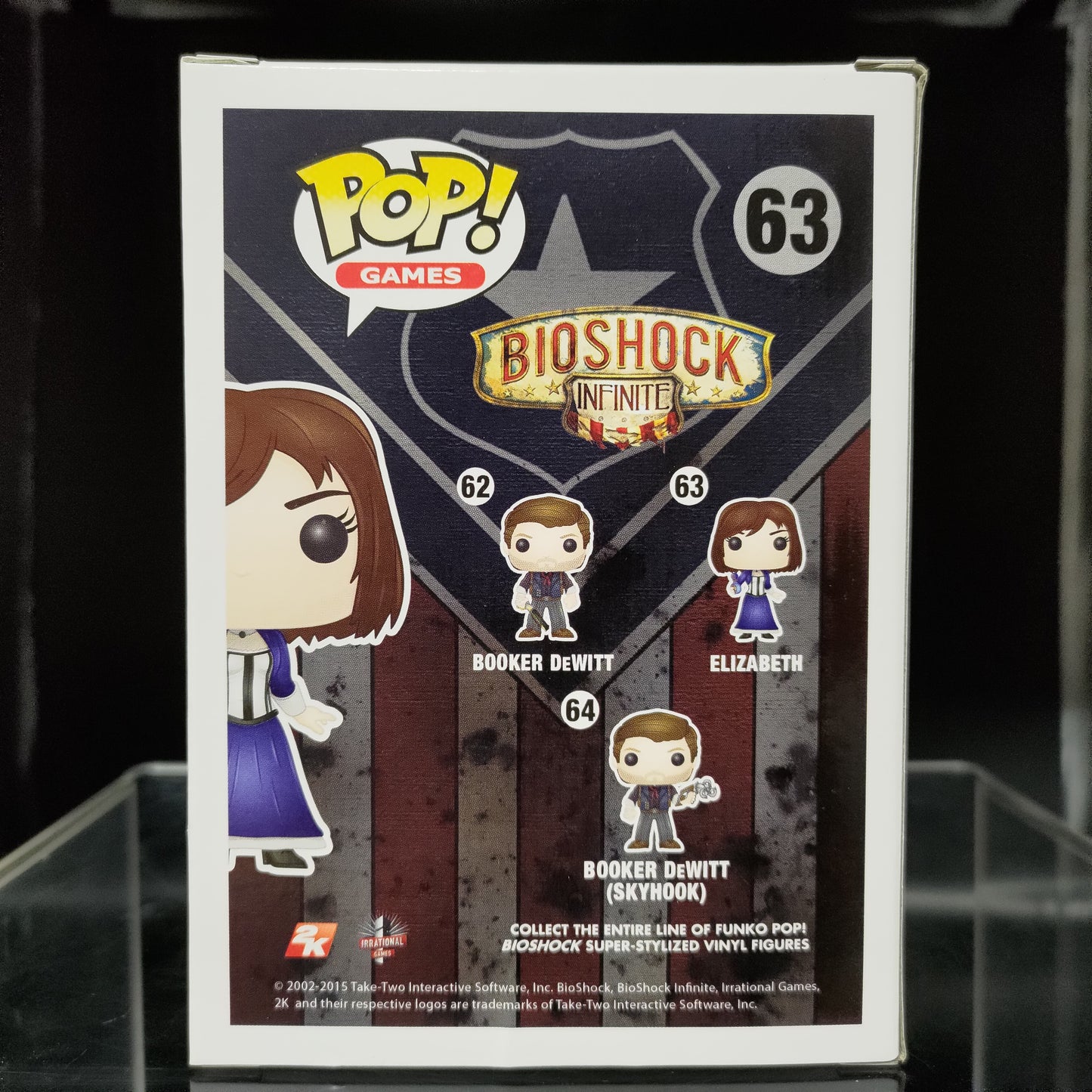 FUNKO POP! Vinyl Games RARE Bioshock Infinite #63 Elizabeth [VAULTED]