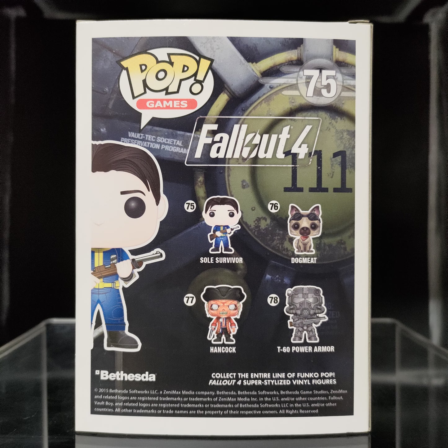 FUNKO POP! Vinyl Games RARE Fallout 4 #75 Sole Survivor [VAULTED]