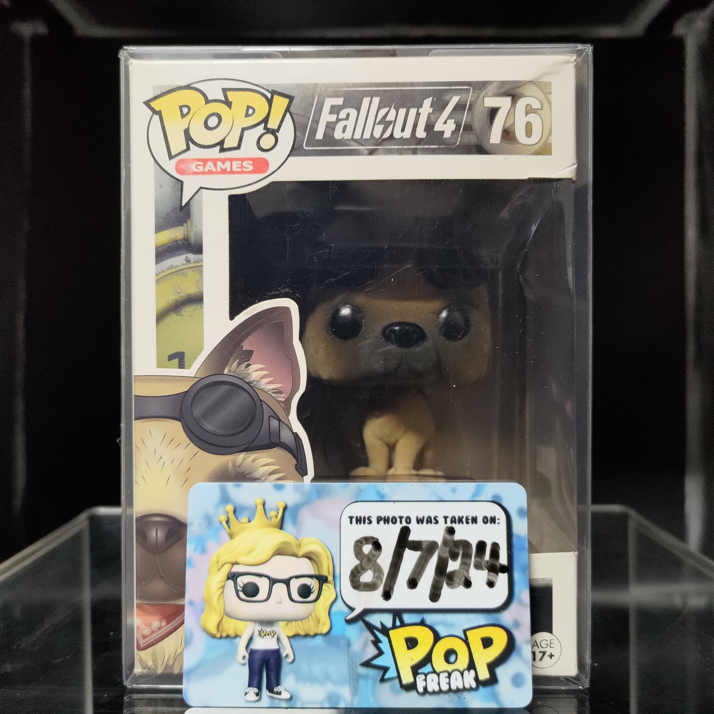 FUNKO POP! Vinyl Games RARE Fallout 4 #76 Dogmeat (Flocked) [GameStop (Stickerless)][VAULTED]