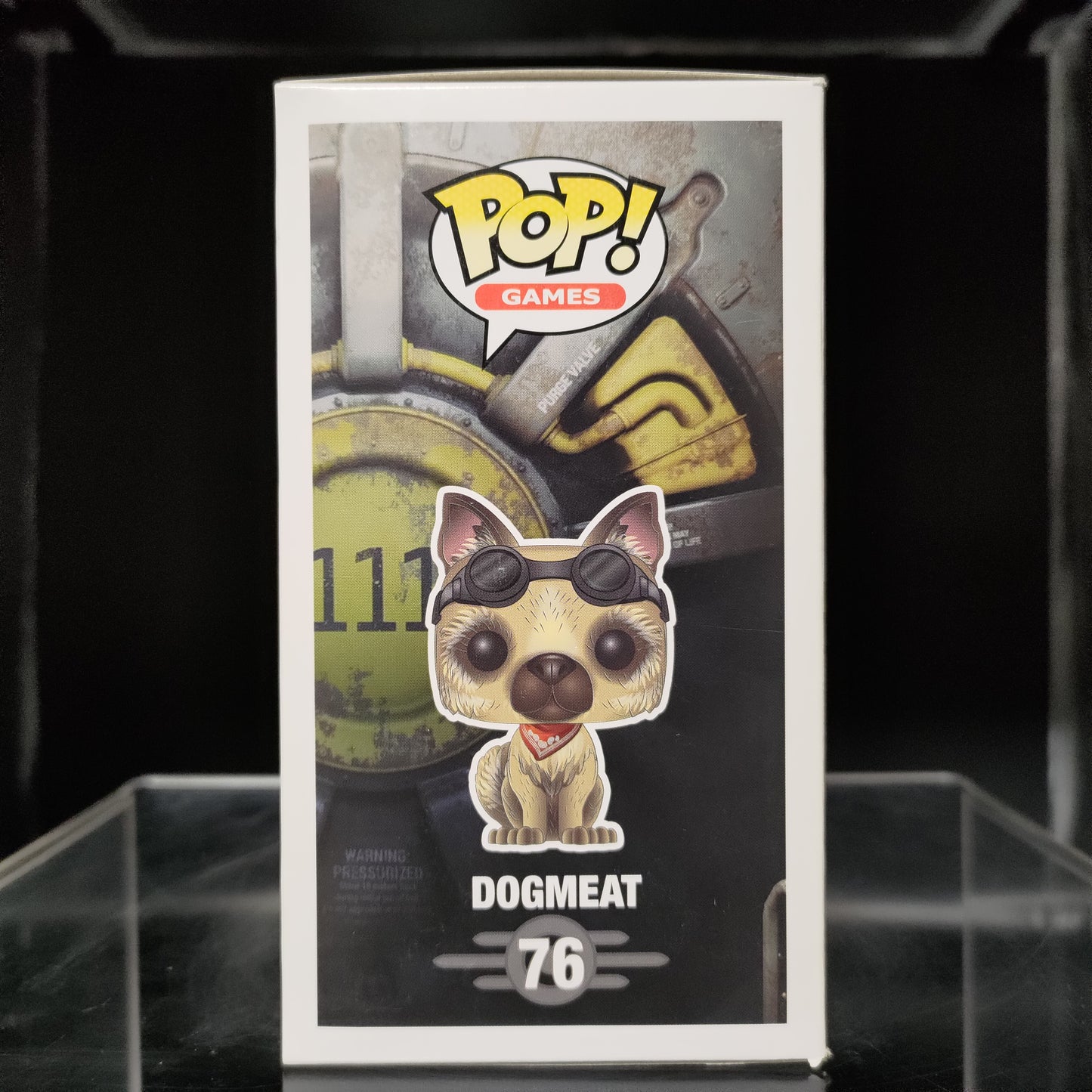 FUNKO POP! Vinyl Games RARE Fallout 4 #76 Dogmeat (Flocked) [GameStop (Stickerless)][VAULTED]