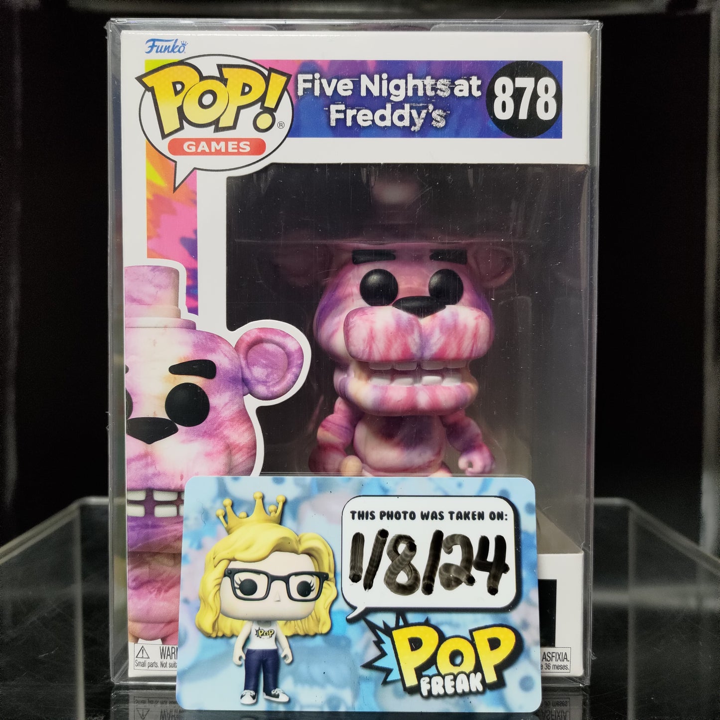 FUNKO POP! Vinyl Games RARE FNAF #878 Freddy Fazbear (Tie-Dye) [VAULTED]