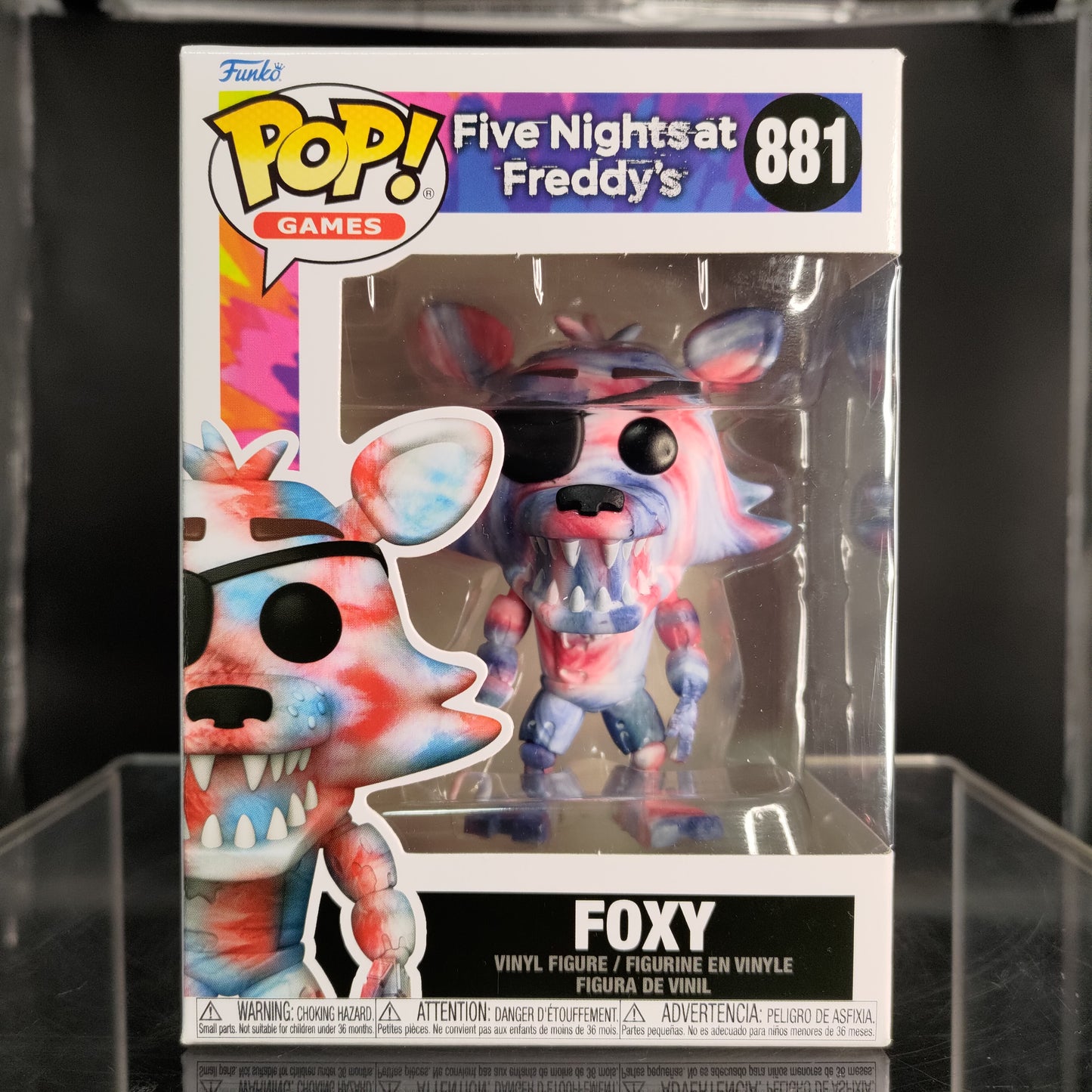 FUNKO POP! Vinyl Games RARE Five Nights at Freddy's #881 Foxy (Tie-Dye) [VAULTED]