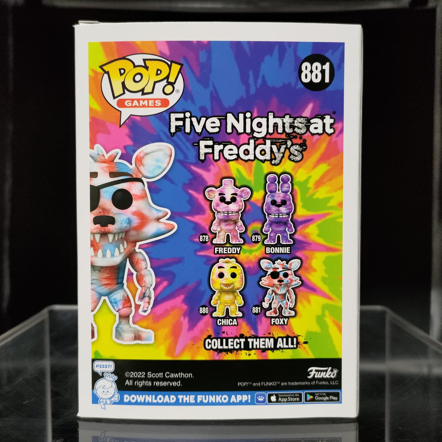 FUNKO POP! Vinyl Games RARE Five Nights at Freddy's #881 Foxy (Tie-Dye) [VAULTED]