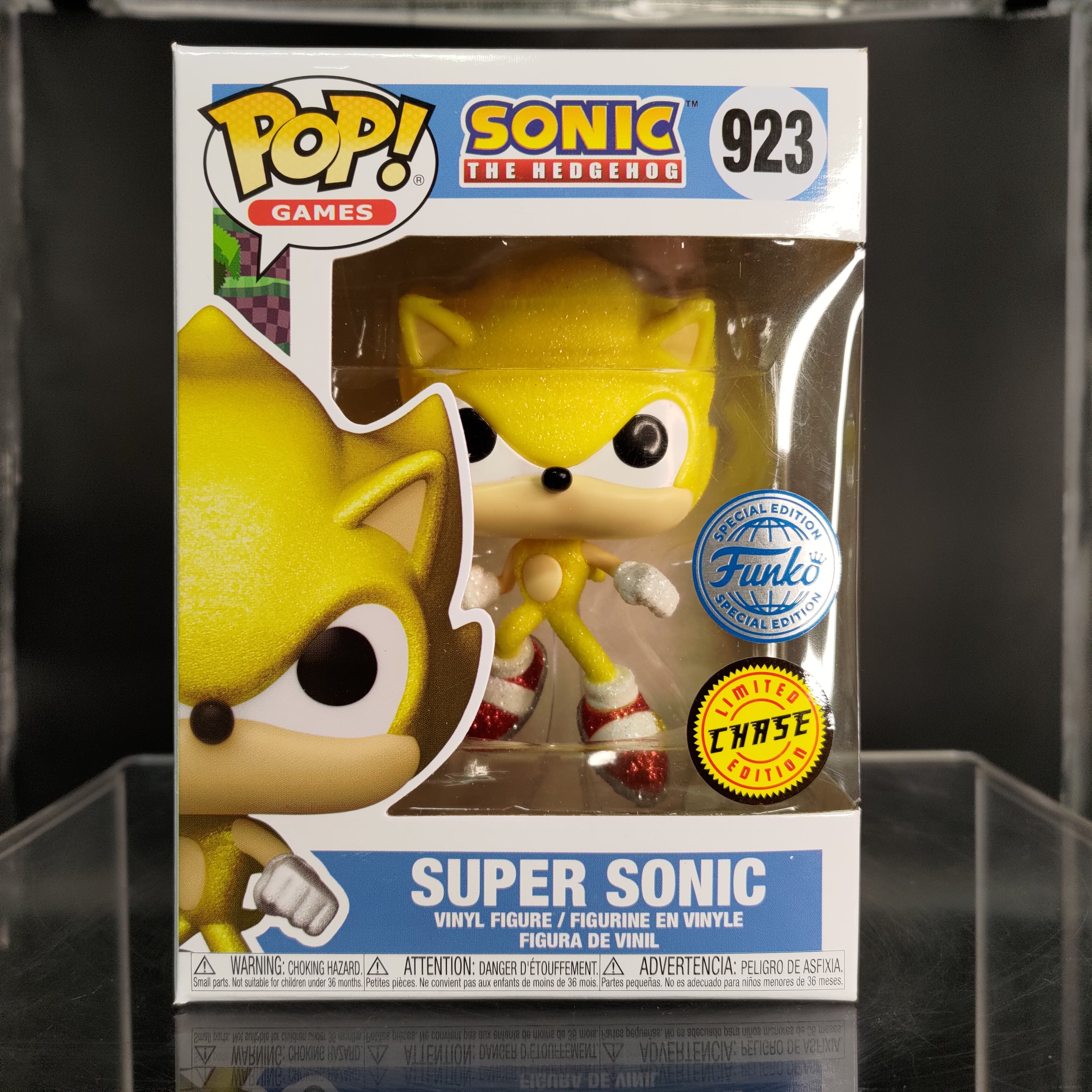 FUNKO POP! Vinyl RARE Sonic The Hedgehog #923 Super Sonic (Golden
