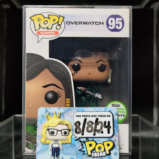 FUNKO POP! Vinyl Games RARE Overwatch #95 Pharah (Emerald) [Spring Convention] [VAULTED]