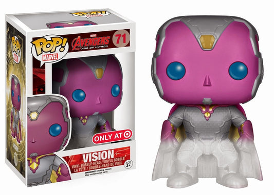 FUNKO POP! Vinyl Bobble-Head Marvel RARE Avengers Age Of Ultron #71 Vision (Phasing) [Target (Stickerless)] [VAULTED]