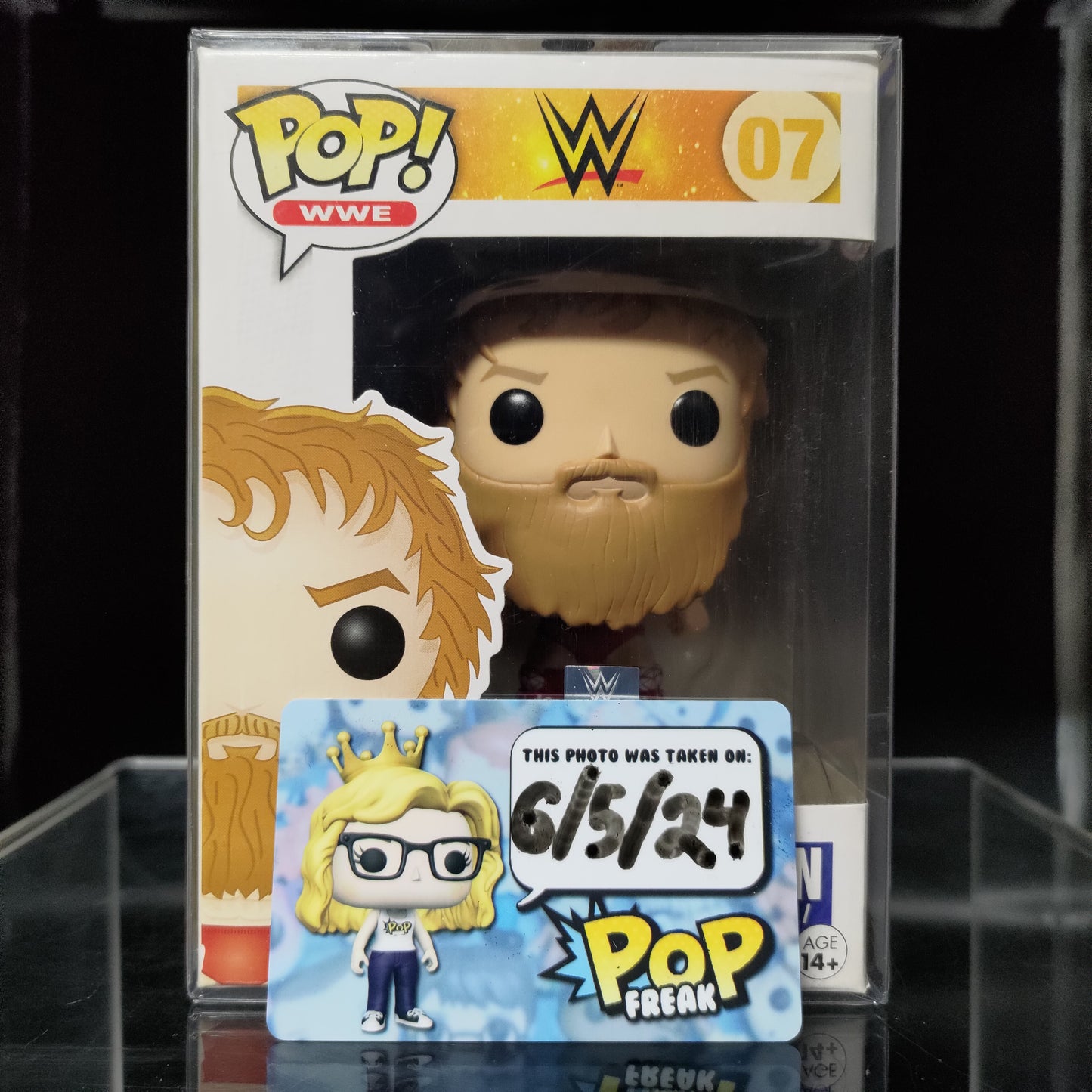 FUNKO POP! Vinyl WWE RARE #07 Daniel Bryan (Red Outfit) [Hot Topic (Stickerless)] [VAULTED]