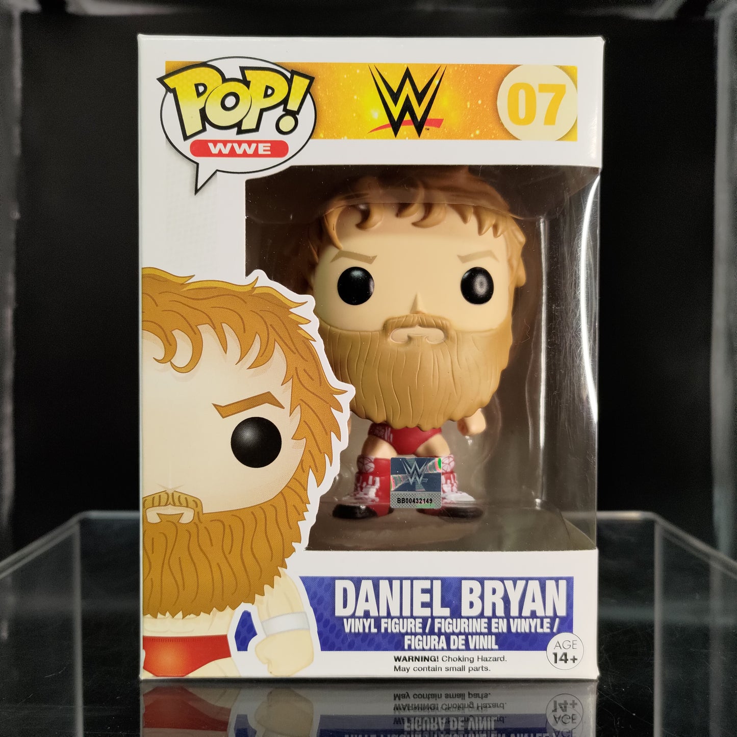 FUNKO POP! Vinyl WWE RARE #07 Daniel Bryan (Red Outfit) [Hot Topic (Stickerless)] [VAULTED]