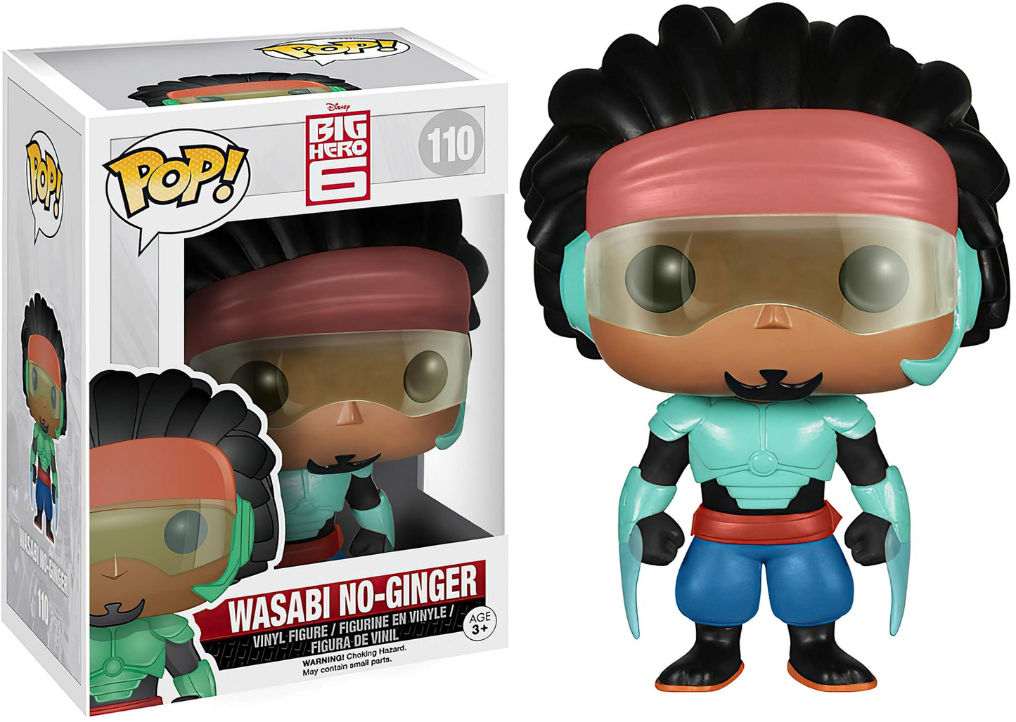 FUNKO POP! Vinyl Disney RARE Big Hero 6 #110 Wasabi No-Ginger [VAULTED]