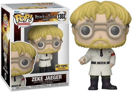 FUNKO POP! Vinyl Animation RARE Attack on Titan #1302 Zeke Jaeger [Funko Special Edition] [VAULTED]