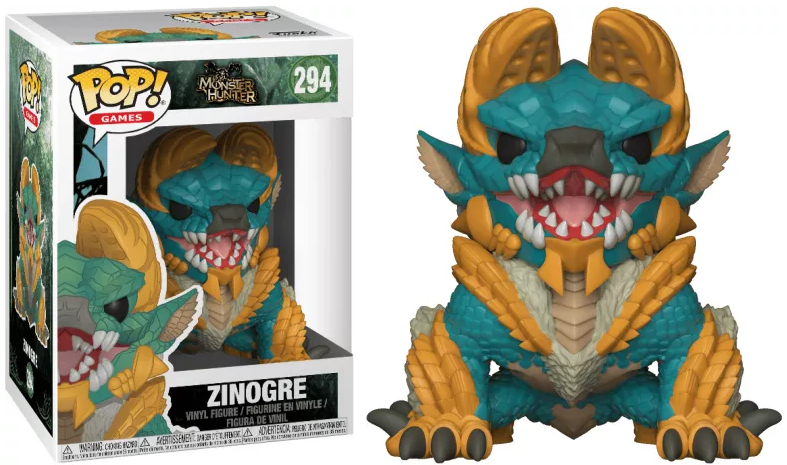 FUNKO POP! Vinyl Games RARE Monster Hunter #294 Zinogre [VAULTED]