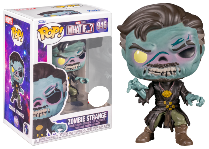 FUNKO POP! Bobble-Head Marvel RARE What If...? #946 Zombie Strange [Funko Special Edition] [VAULTED]