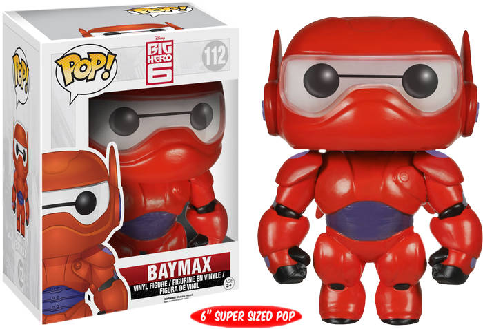 FUNKO POP! Vinyl Disney RARE Big Hero 6 #112 Baymax (Armored) (6in Super) [VAULTED]