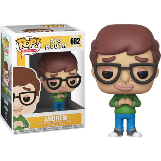 FUNKO POP! Vinyl Television RARE Big Mouth #682 Andrew (Big Mouth) [VAULTED]