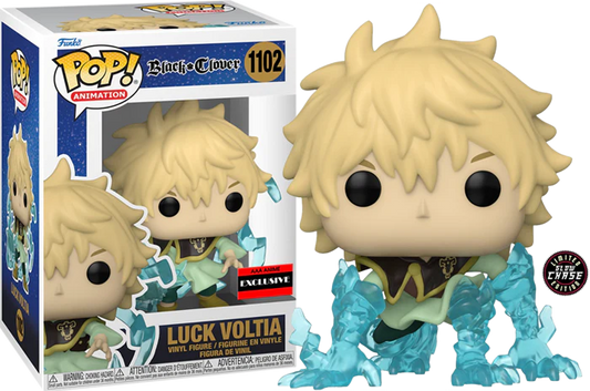 FUNKO POP! Vinyl Animation RARE Black Clover #1102 Luck Voltia (GITD) [Funko Special Edition | Chase] [VAULTED]