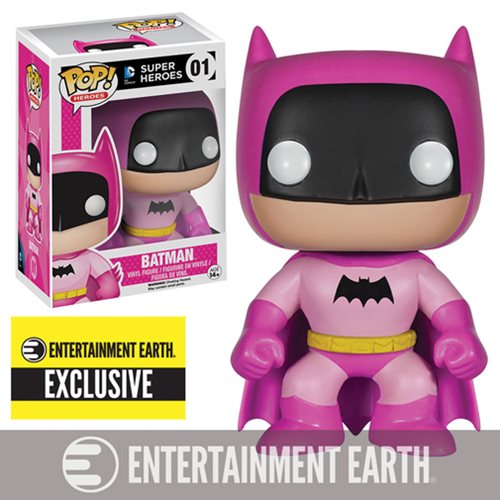 FUNKO POP! Vinyl Heroes RARE DC Super Heroes #01 Batman (Rainbow - Pink) [Entertainment Earth (Stickerless)] [VAULTED]