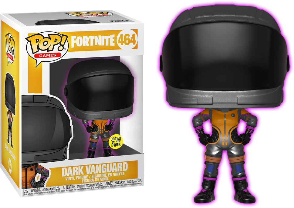 FUNKO POP! Vinyl Games RARE Fortnite #464 Dark Vanguard (GITD) [VAULTED]