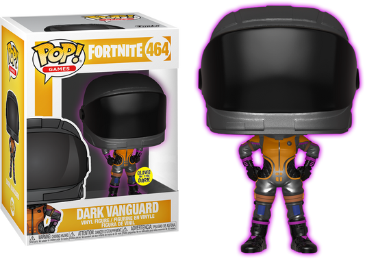 FUNKO POP! Vinyl Games RARE Fortnite #464 Dark Vanguard (GITD) [VAULTED]