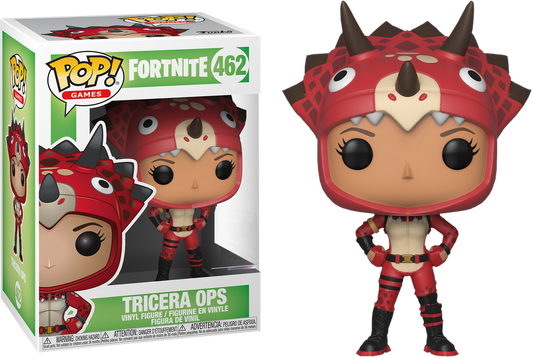 FUNKO POP! Vinyl Games RARE Fortnite #462 Tricera Ops [VAULTED]