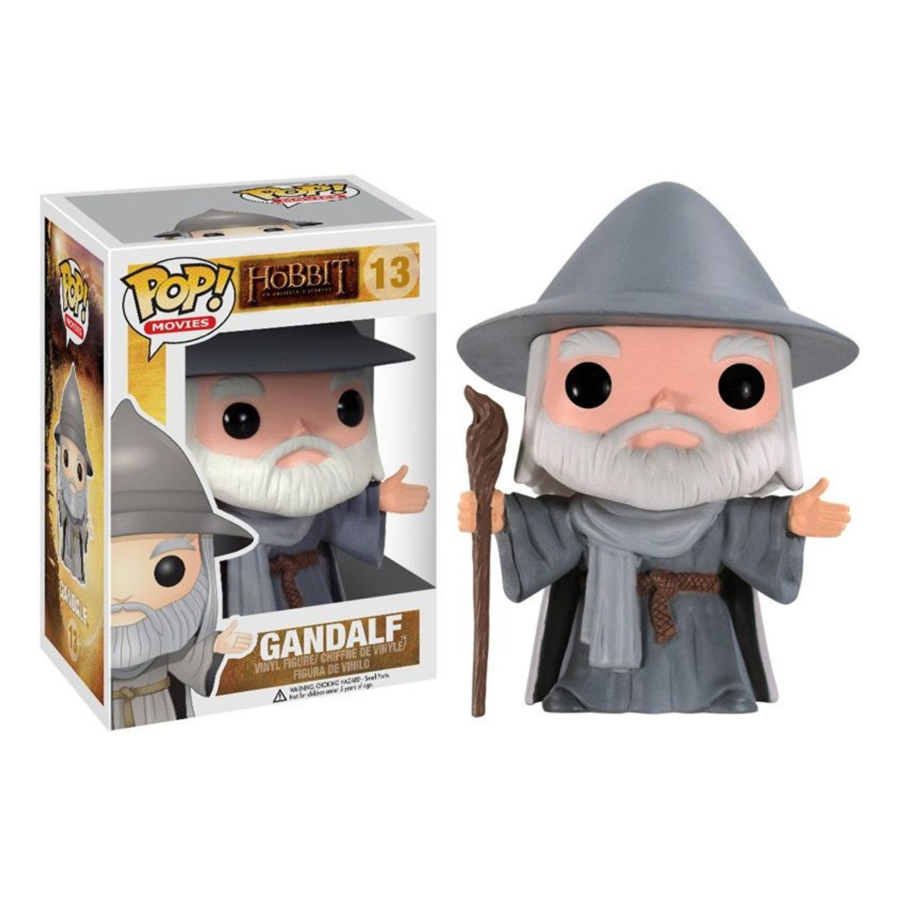 FUNKO POP! Vinyl Movies RARE The Hobbit #13 Gandalf (w/ Hat - The Hobbit) [VAULTED]