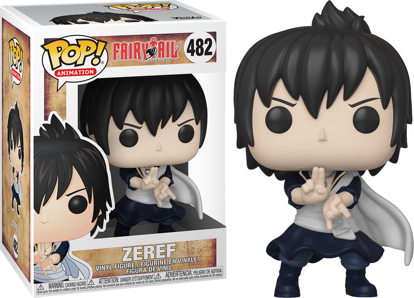 FUNKO POP! Vinyl Animation RARE Fairy Tail #482 Zeref [VAULTED]