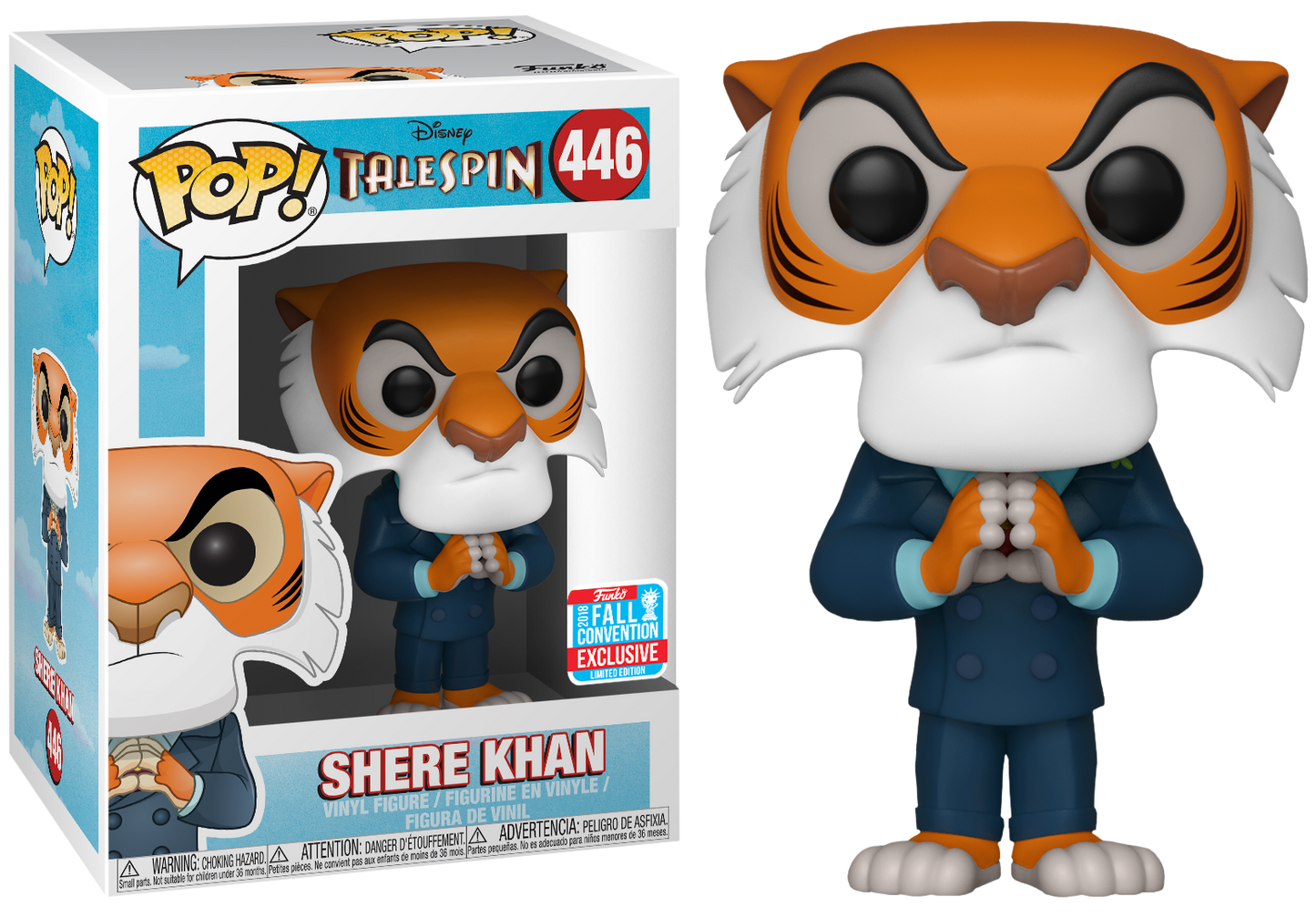 FUNKO POP! Vinyl Disney RARE Talespin #446 Shere Khan (Hands Together) [Fall Convention] [VAULTED]