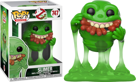 FUNKO POP! Vinyl Movies RARE Ghostbusters #747 Slimer (w/ Hot Dogs) [VAULTED]