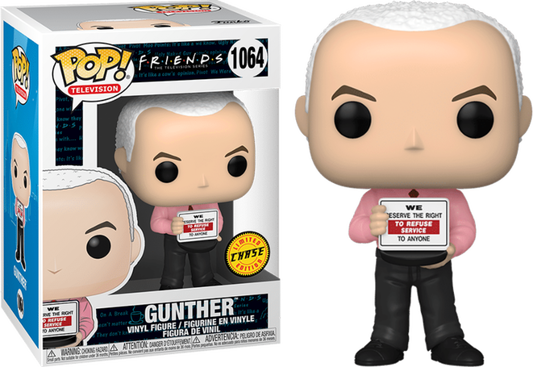 FUNKO POP! Vinyl Television RARE Friends #1064 Gunther (Store Sign) [Chase] [VAULTED]