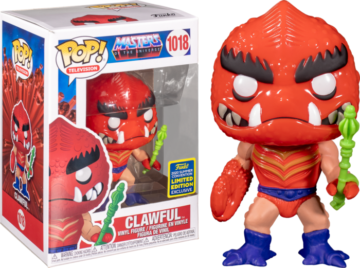 FUNKO POP! Vinyl Television RARE He-Man Masters of the Universe #1018 Clawful [Summer Convention] [VAULTED]