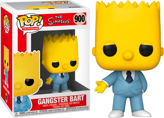 FUNKO POP! Vinyl Television RARE The Simpsons #900 Gangster Bart [VAULTED]