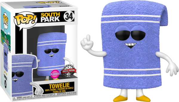 FUNKO POP! Vinyl South Park RARE #34 Towelie (Flocked) [Funko Special Edition] [VAULTED]