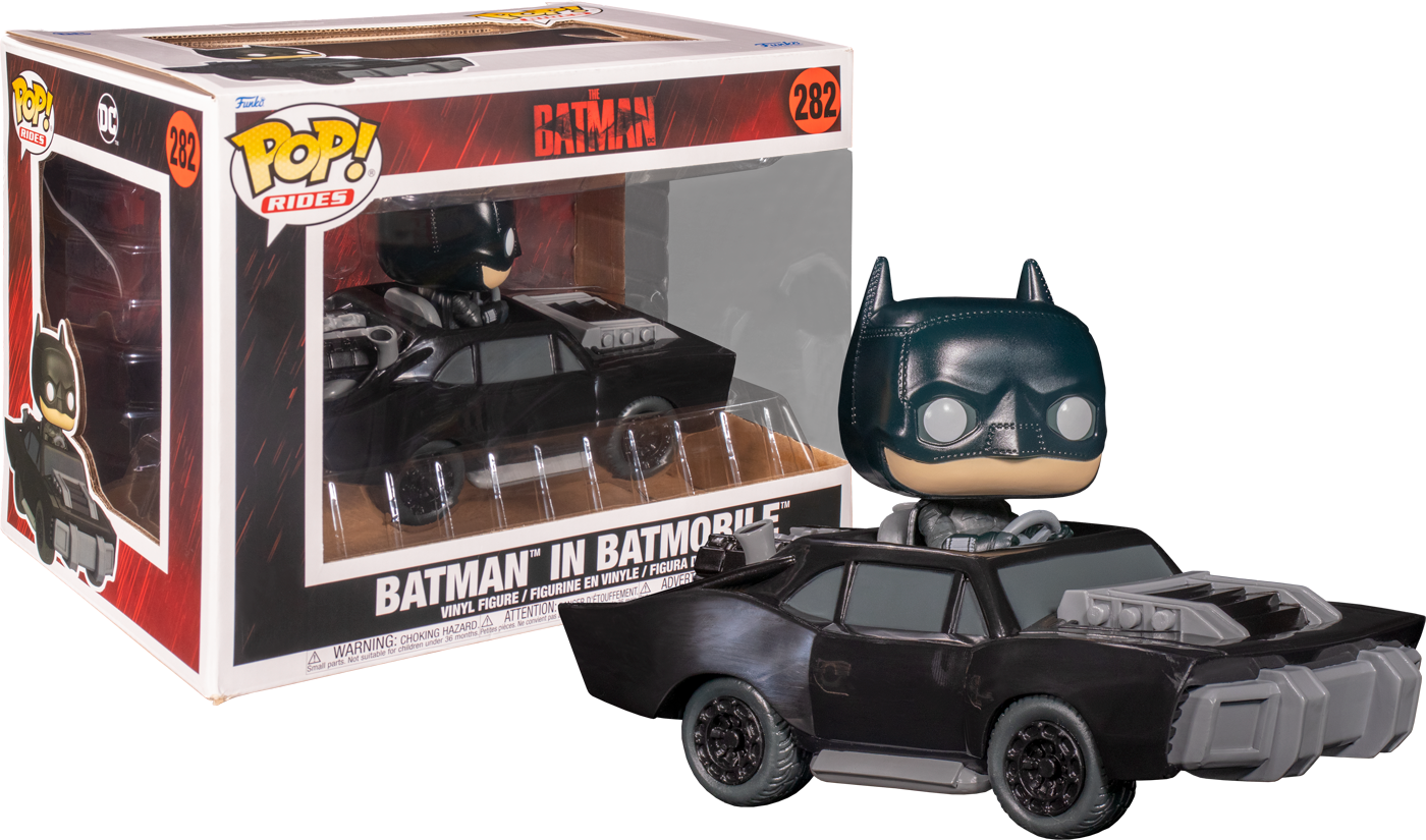 FUNKO POP! Vinyl Rides RARE The Batman #282 Batman in Batmobile (The Batman) [VAULTED]