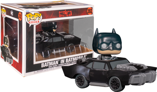 FUNKO POP! Vinyl Rides RARE The Batman #282 Batman in Batmobile (The Batman) [VAULTED]