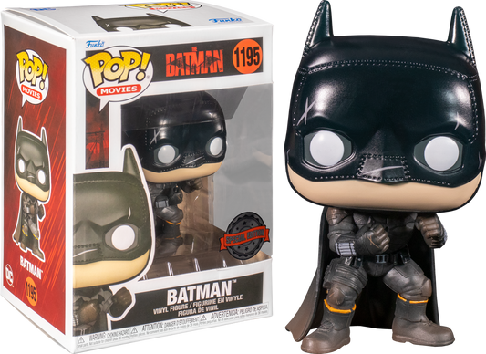 FUNKO POP! Vinyl Movies RARE The Batman #1195 Batman (Battle Damage - The Batman) [Funko Special Edition] [VAULTED]