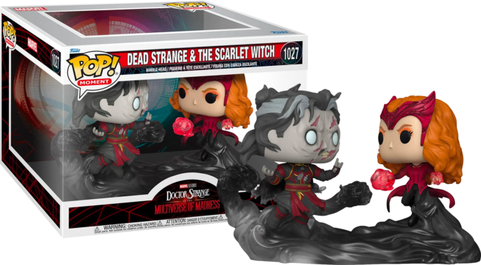 FUNKO POP! Vinyl Moment RARE Doctor Strange In The Multiverse Of Madness #1027 Dead Strange and The Scarlet Witch [VAULTED]