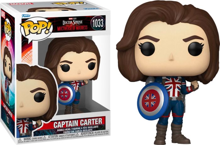 FUNKO POP! Vinyl Marvel RARE Doctor Strange in Multiverse of Madness #1033 Captain Carter (Multiverse of Madness) [VAULTED]