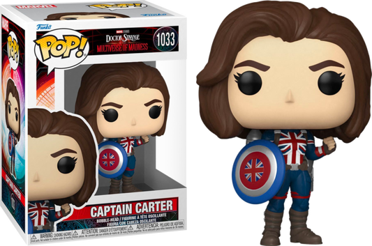 FUNKO POP! Vinyl Marvel RARE Doctor Strange in Multiverse of Madness #1033 Captain Carter (Multiverse of Madness) [VAULTED]