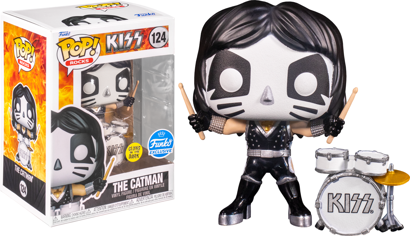 FUNKO POP! Vinyl Rocks RARE KISS #124 The Catman (Drums) (KISS) [VAULTED]