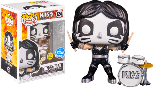 FUNKO POP! Vinyl Rocks RARE KISS #124 The Catman (Drums) (KISS) [VAULTED]