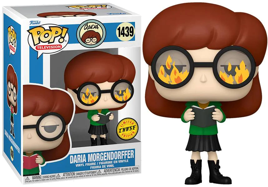 FUNKO POP! Vinyl Television RARE Daria #1439 Daria Morgendorffer (Flames In Glasses) [Chase] [VAULTED]