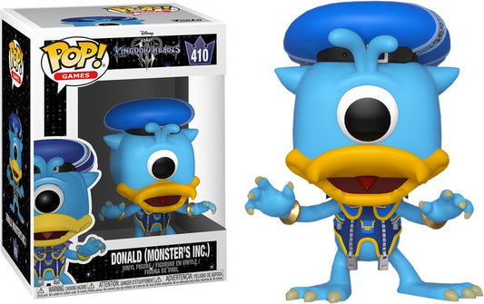 FUNKO POP! Vinyl Games RARE Kingdom Hearts III #410 Donald (Monster's Inc.) [VAULTED]