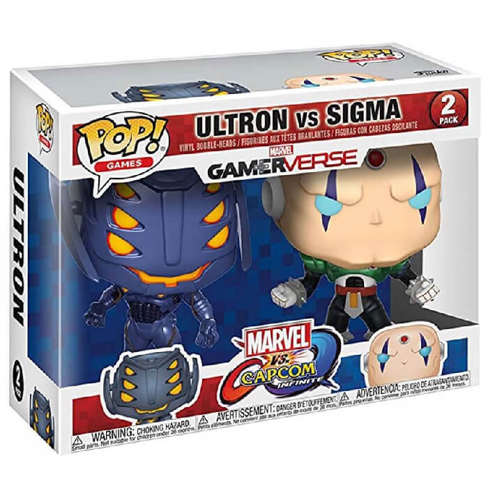 FUNKO POP! Vinyl Bobble-Head Games RARE Marvel vs. Capcom Infinite - Ultron vs Sigma (2-Pack) [VAULTED]