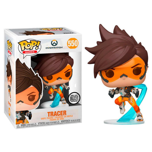 FUNKO POP! Vinyl Games RARE Overwatch #550 Tracer (Overwatch 2) [VAULTED]