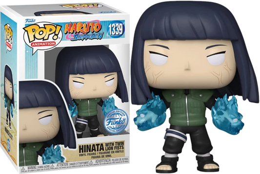 FUNKO POP! Vinyl Animation RARE Naruto Shippuden #1339 Hinata w/ Twin Lion Fists (GITD) [Funko Special Edition | Chase] [VAULTED]