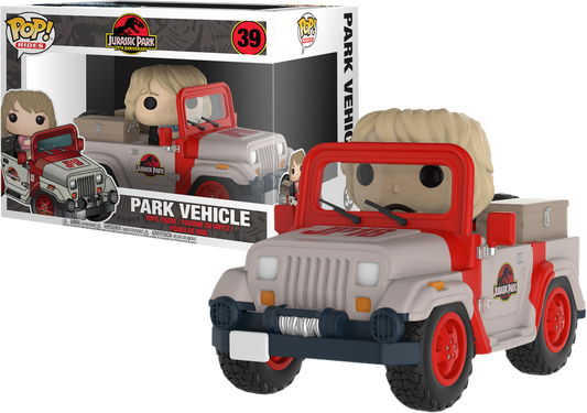 FUNKO POP! Vinyl Rides RARE Jurassic Park 25th Anniversary #39 Park Vehicle [VAULTED]