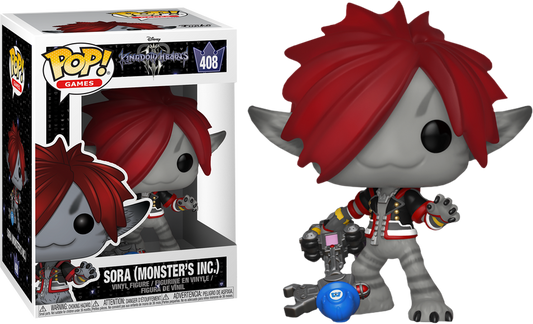 FUNKO POP! Vinyl Games RARE Kingdom Hearts III #408 Sora (Monster's Inc.) [VAULTED]