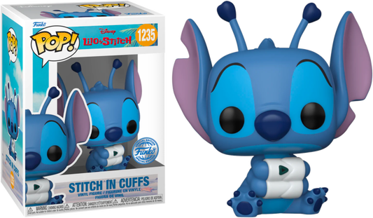 FUNKO POP! Vinyl Disney RARE Lilo & Stitch #1235 Stitch In Cuffs [Funko Special Edition - Blue] [VAULTED]