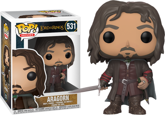 FUNKO POP! Vinyl Movies RARE LOTR #531 Aragorn [VAULTED]