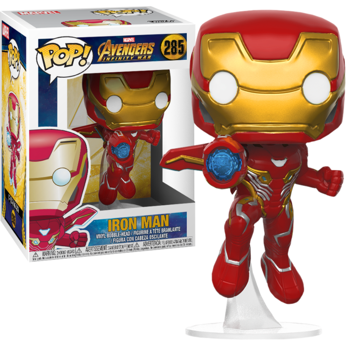 FUNKO POP! Vinyl Bobble-Head RARE Avengers Infinity War #285 Iron Man (Infinity War) [VAULTED]