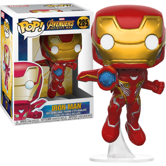 FUNKO POP! Vinyl Bobble-Head RARE Avengers Infinity War #285 Iron Man (Infinity War) [VAULTED]